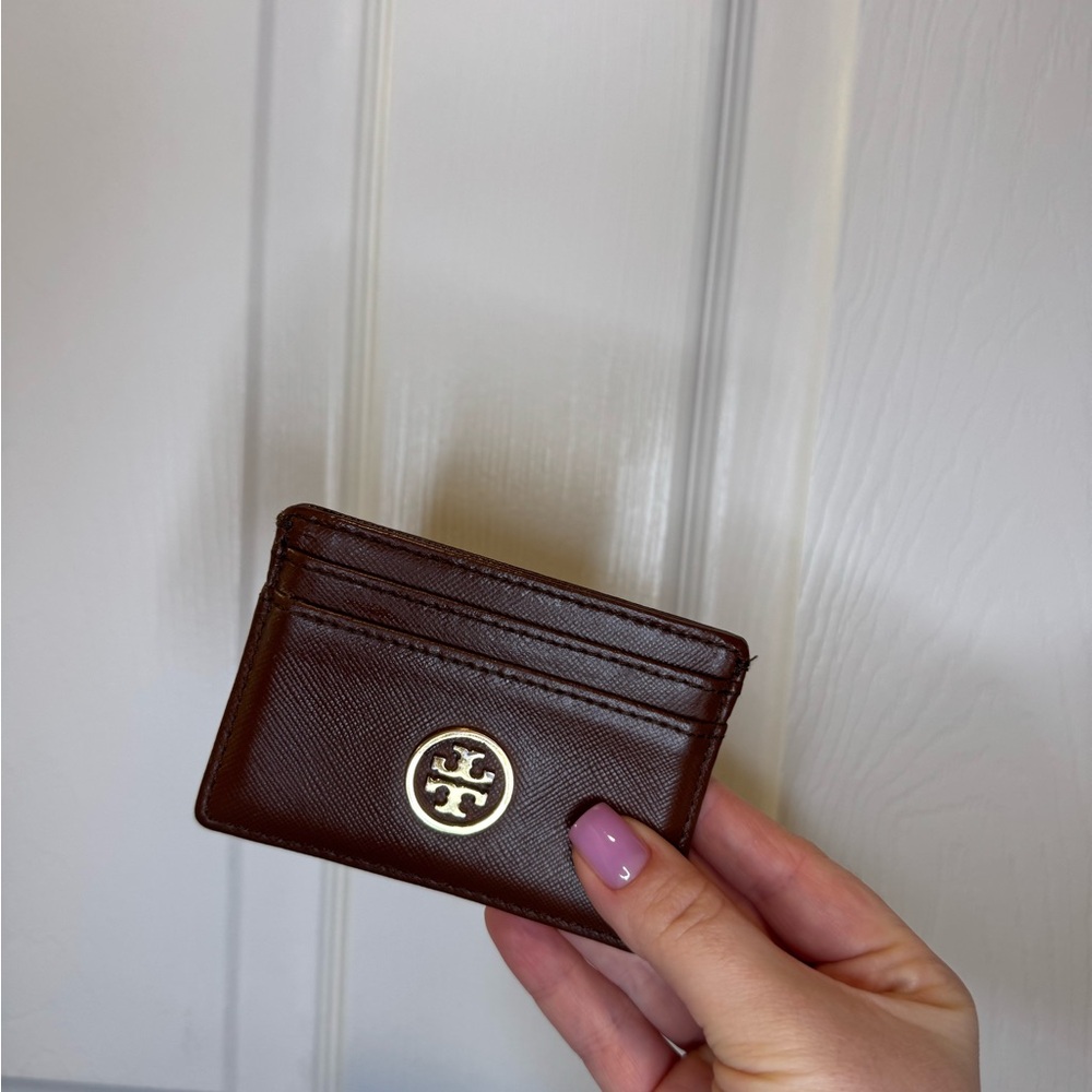 Tory Burch Brown Card Holder